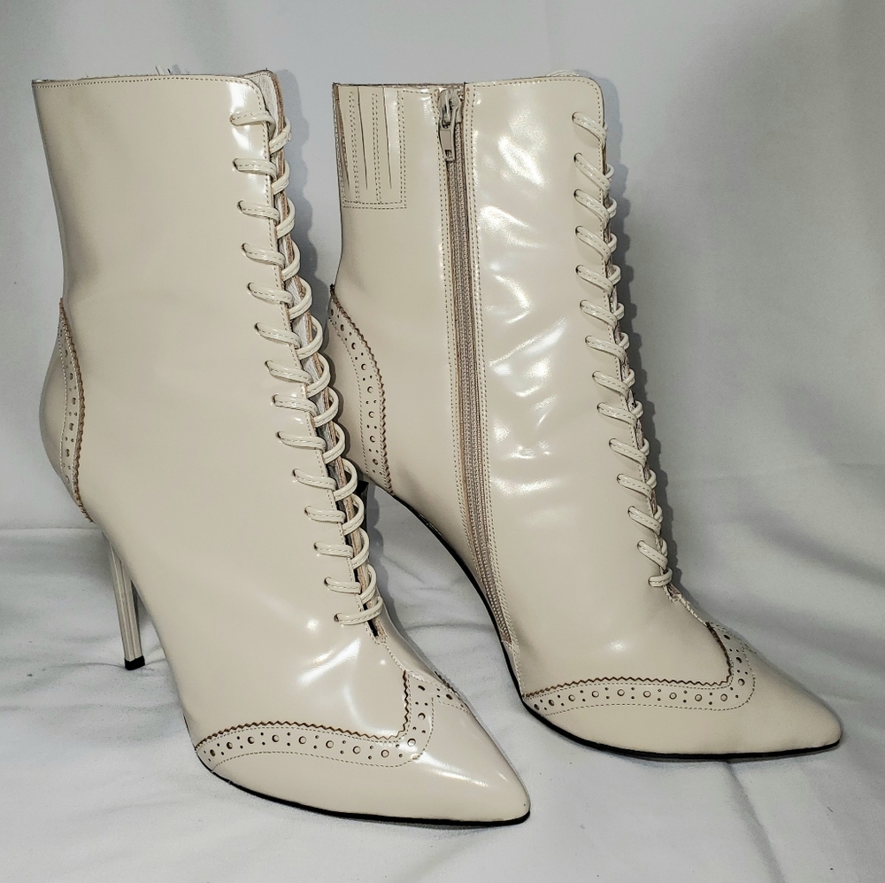 Jeffrey Campbell Lace-Up Leather Boots 10